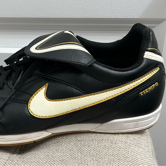 Nike Mens Tiempo Natural III IC 366206-018 Black Running Shoes Lace Up Size 7 - Picture 11 of 12
